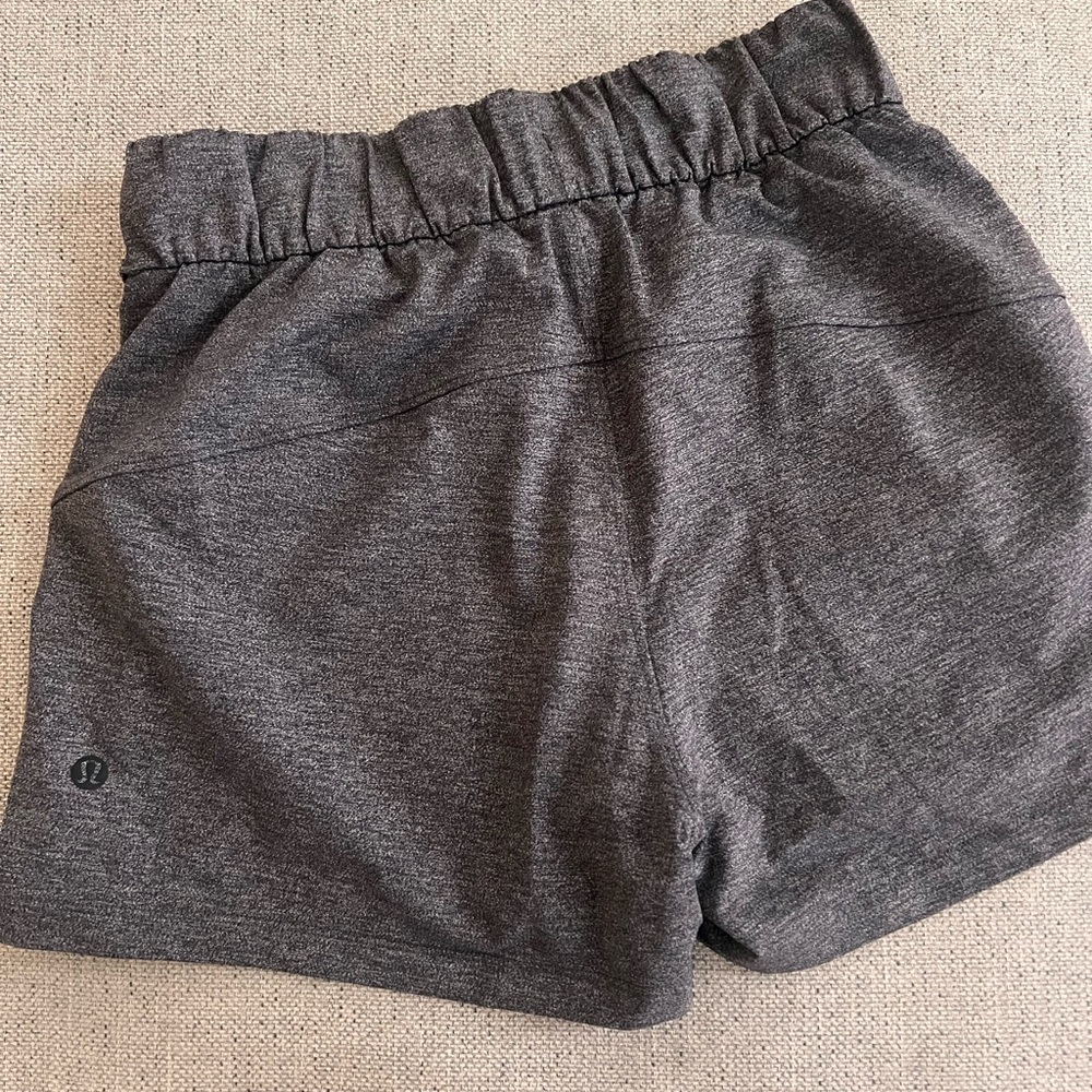 Lululemon Athletica Charcoal Athletic Shorts - Picture 2 of 2